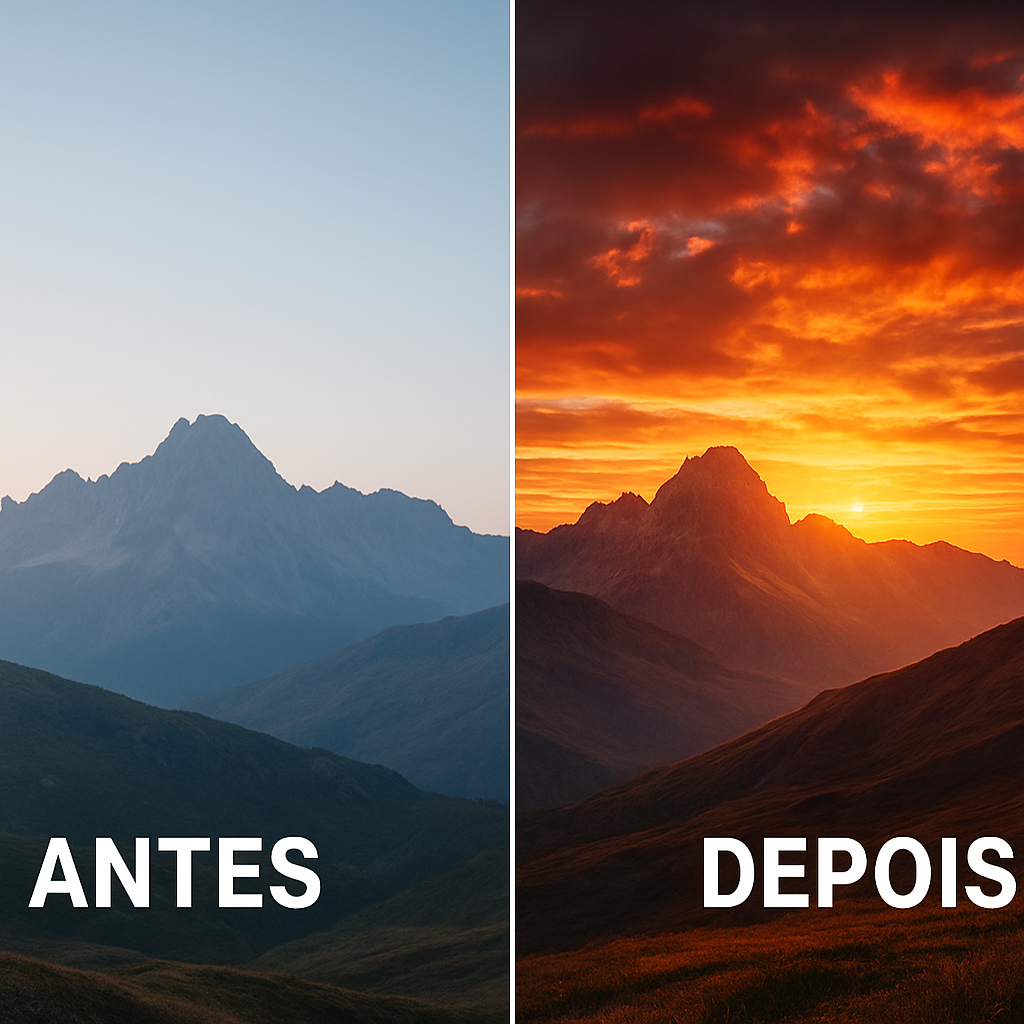 Antes e depois — HDR Cinematográfico